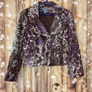 Snakeskin motorcycle jacket